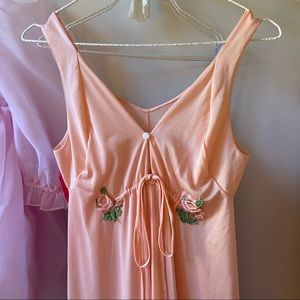 VINTAGE CORAL MAXI SLIP DRESS 💐